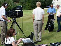 Filming Alan Hansen
